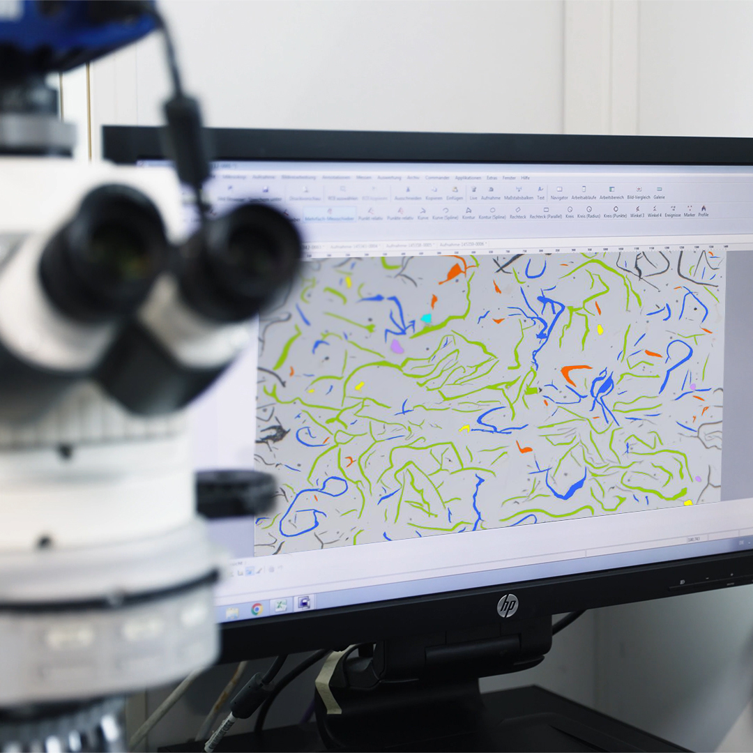 Automated material analysis using artificial intelligence