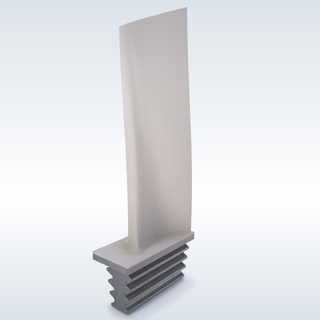 The image illustrates a blade, where a protective layer is applied to enhance durability and performance. 