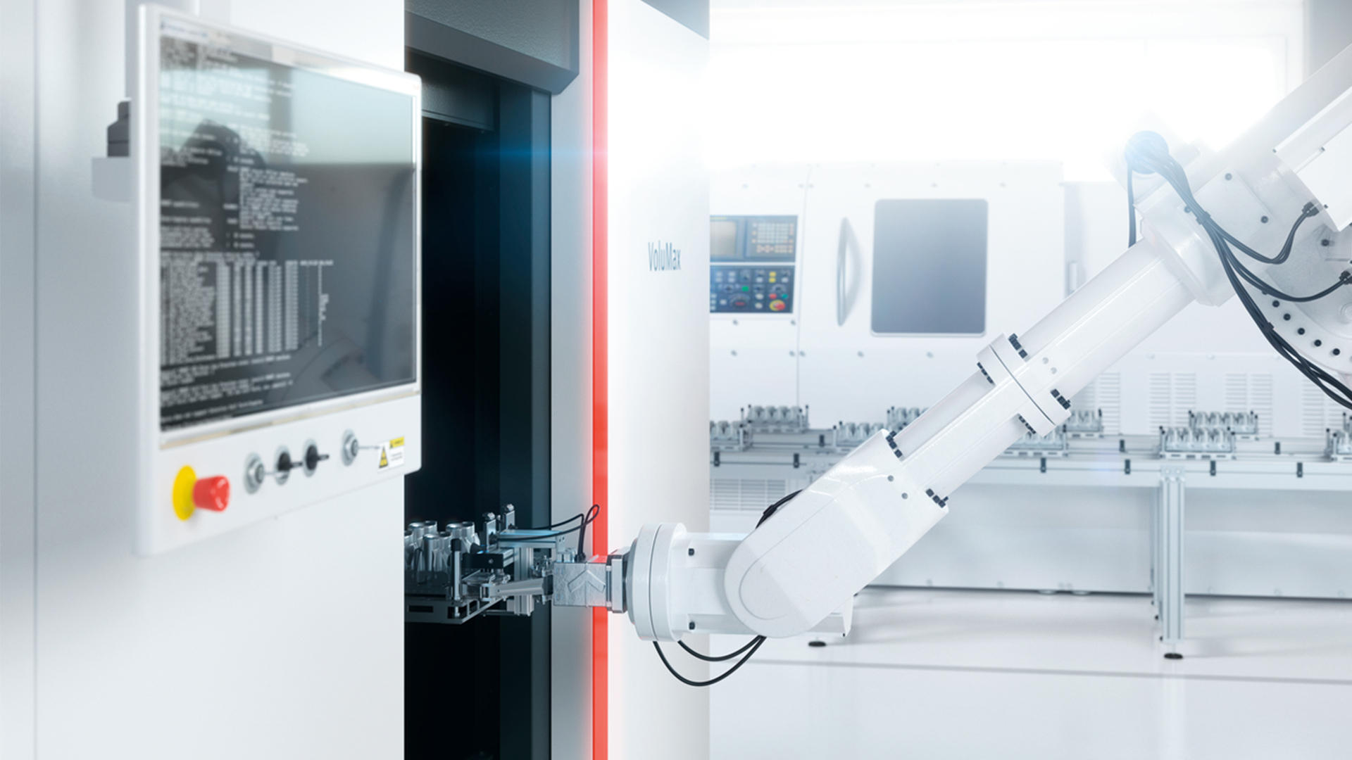 The image shows the performance of an inline inspection completed in just 60 seconds using AI in CT.   