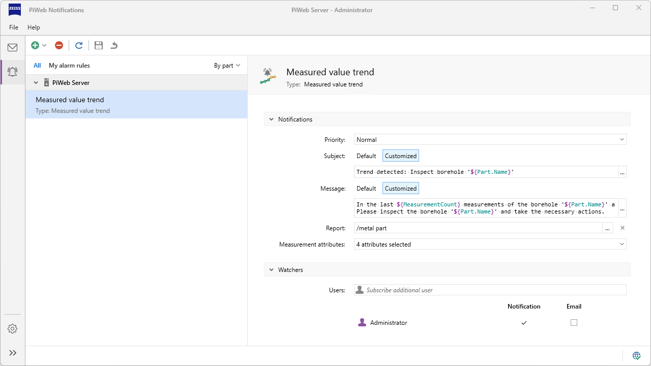 Customize notifications for enhanced reporting