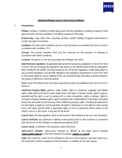 Preview image of General Terms and Conditions for Software