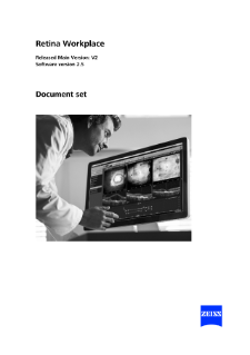 Preview image of ZEISS Retina Workplace 2.5 User Manual