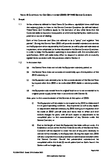 Preview image of Terms and Conditions for Carl Zeiss Limited Service Contracts