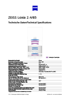 Preview image of ZEISS Loxia 2.4/85