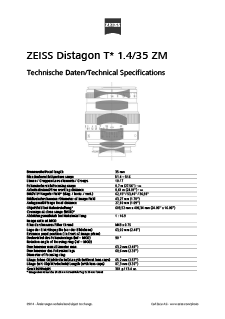 Preview image of ZEISS Distagon T* 1.4/35 ZM