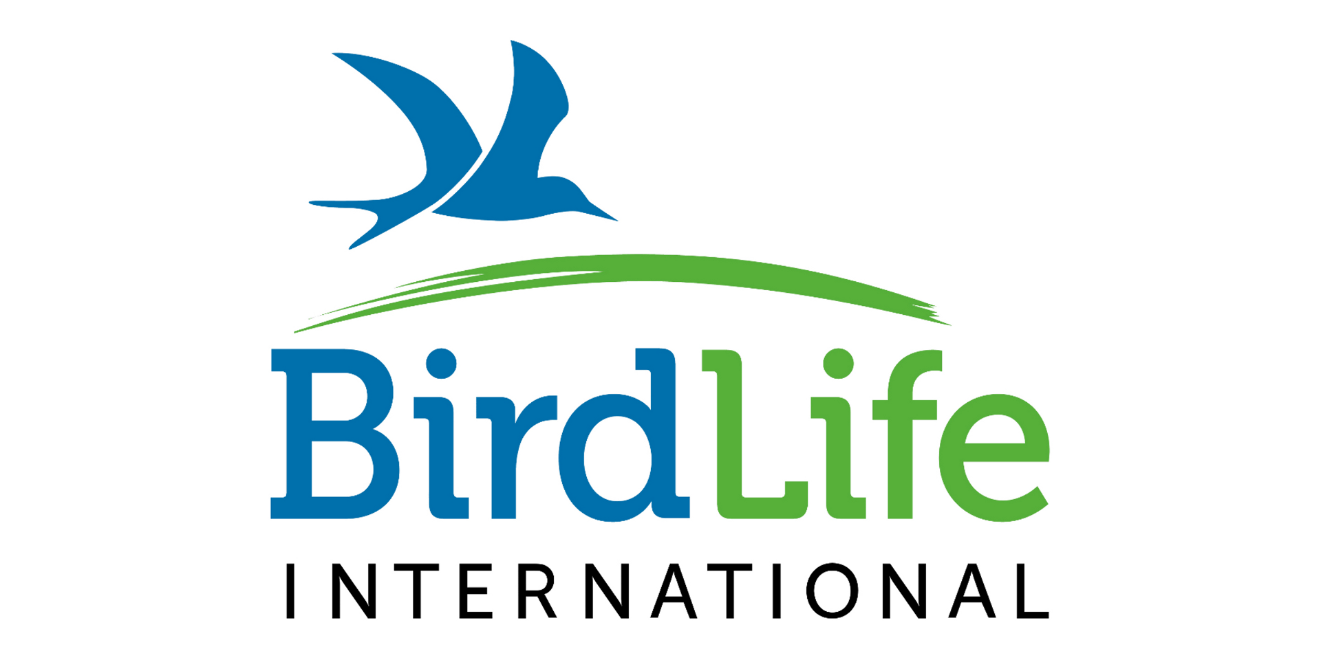 The image shows the BirdLife logo with a blue flying bird above a green curved line and the text "BirdLife" in blue and green.