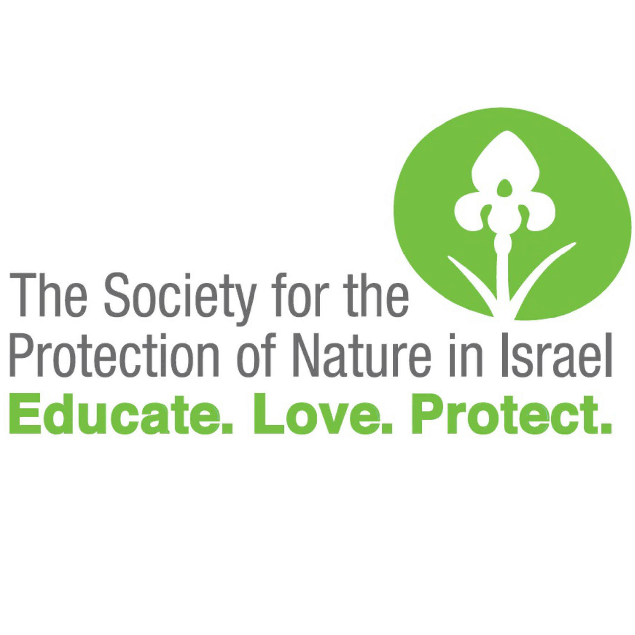 Green logo with a stylized plant inside a circle and the words “Educate. Love. Protect.” written below.