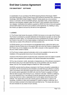 Preview image of End User Licence Agreement (EULA)