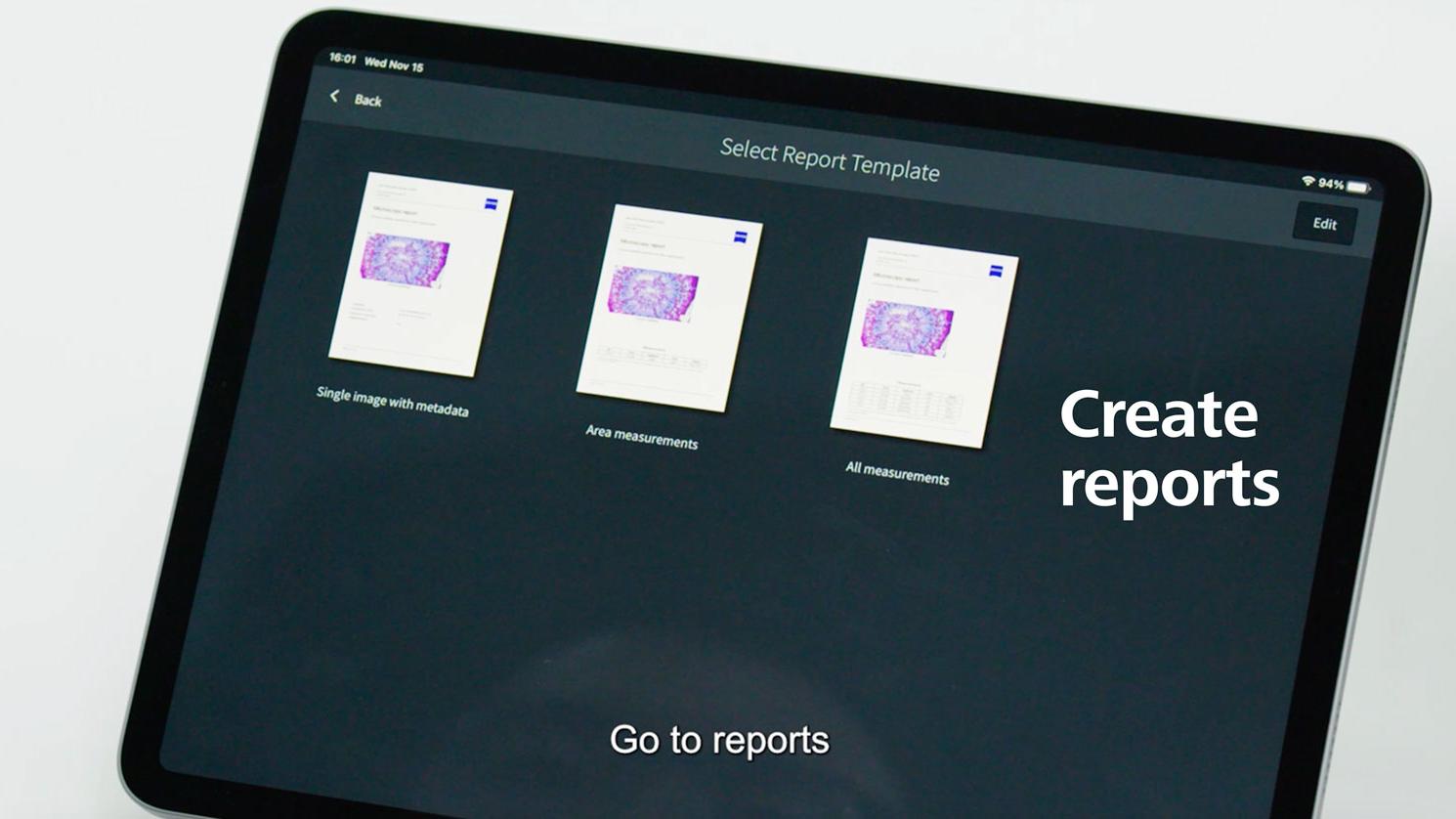 Create a report