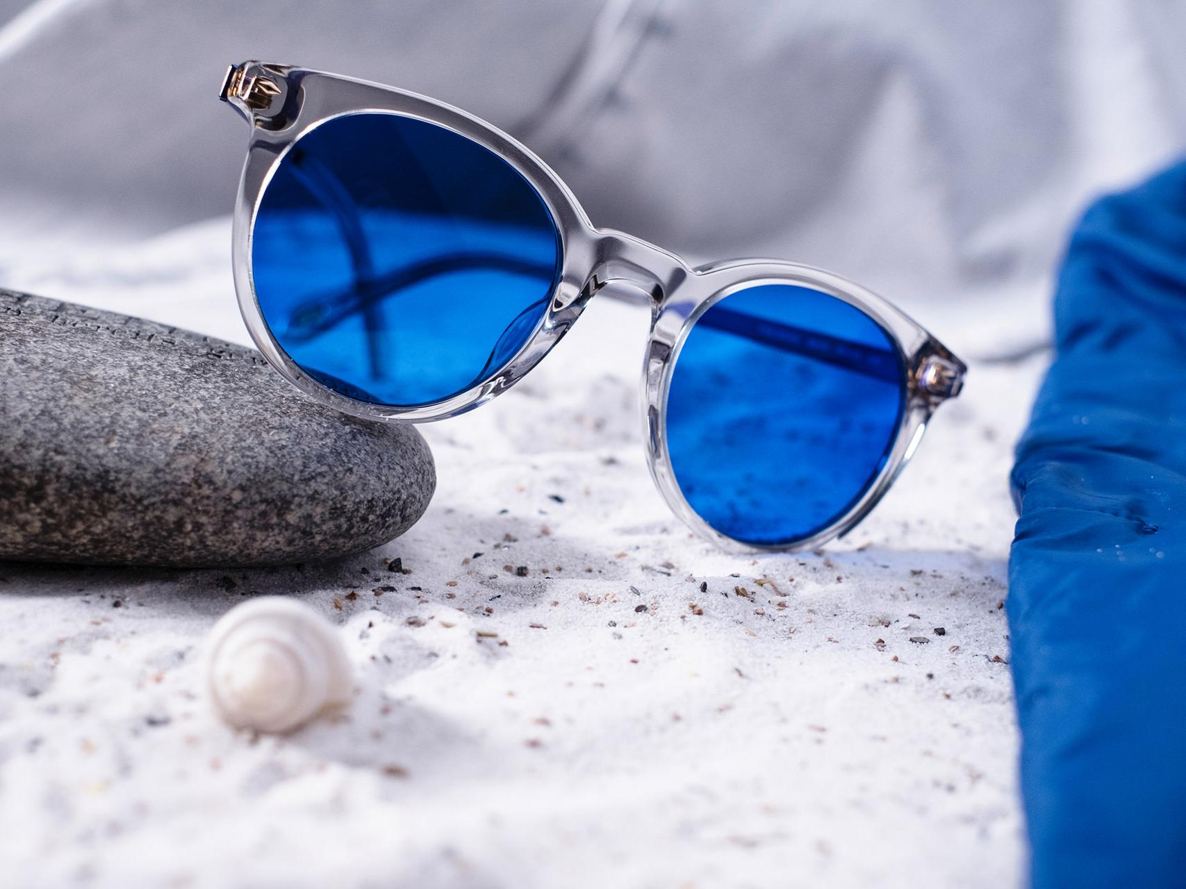 Light blue tinted online sunglasses