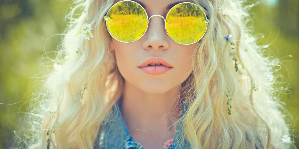 Tinted yellow shop glasses
