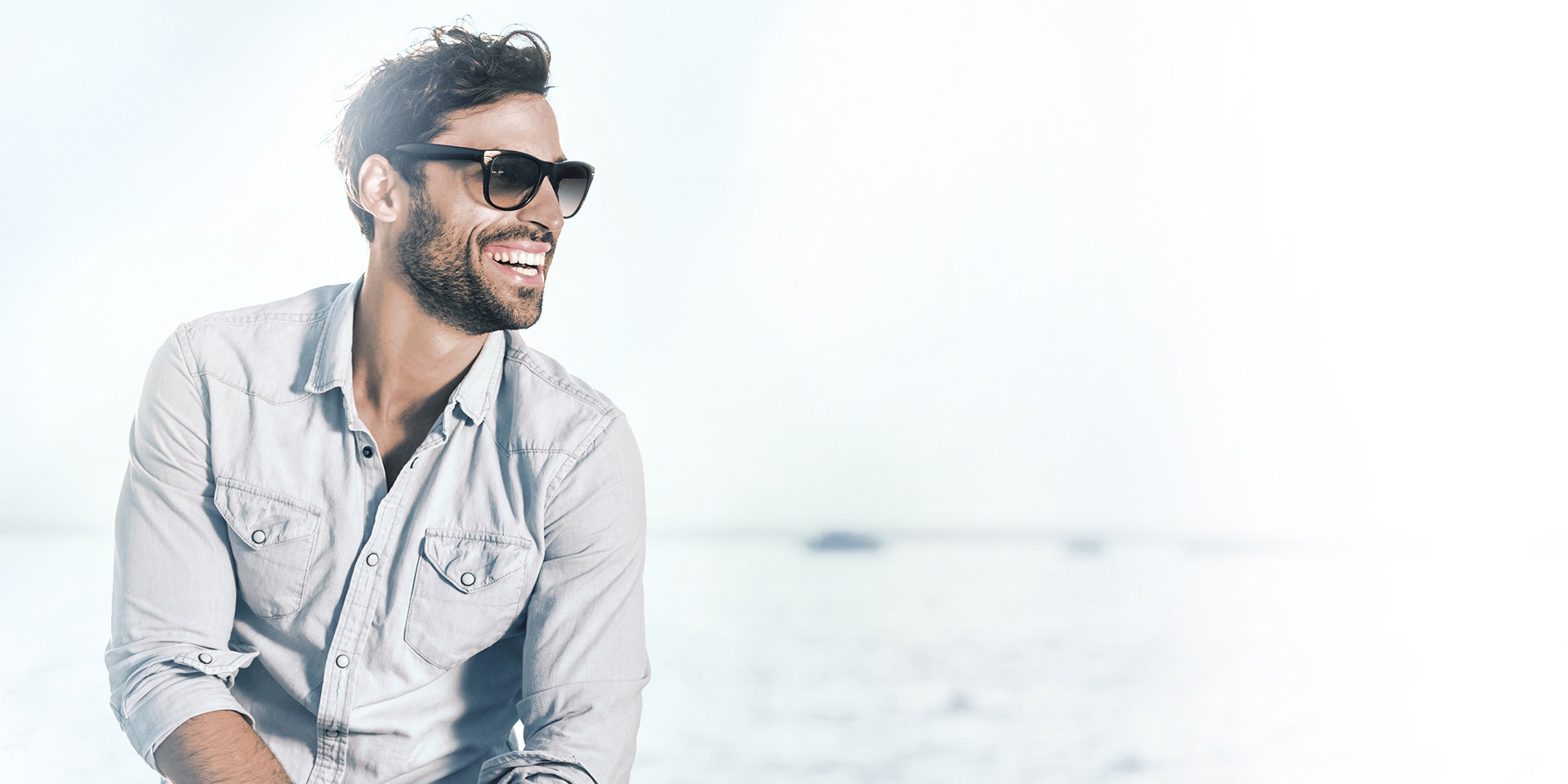 Polarised sunglasses: Comfortable vision without distracting glare.