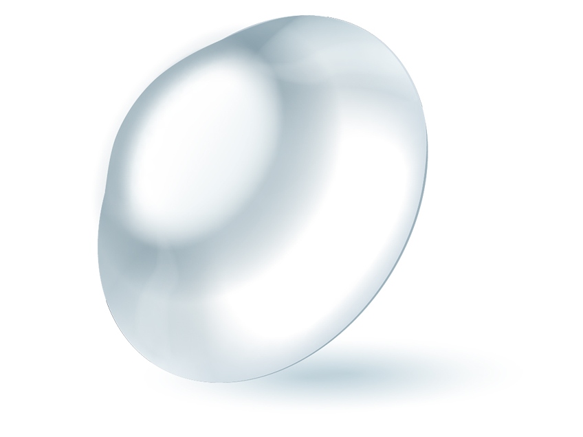 Illustration of a Ortho-K contact lens.